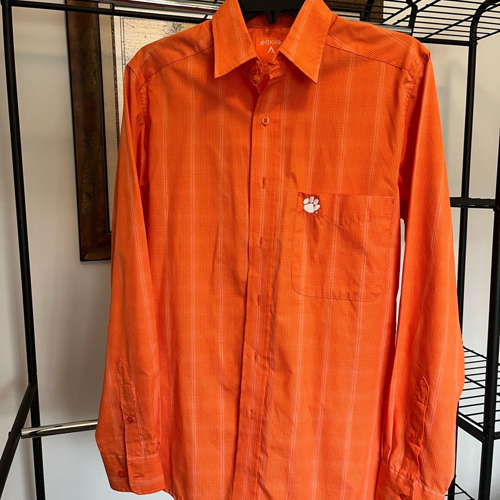 Antigua Mens Clemson dress shirt